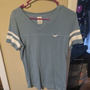 PINK Victoria's Secret Light Blue Tee